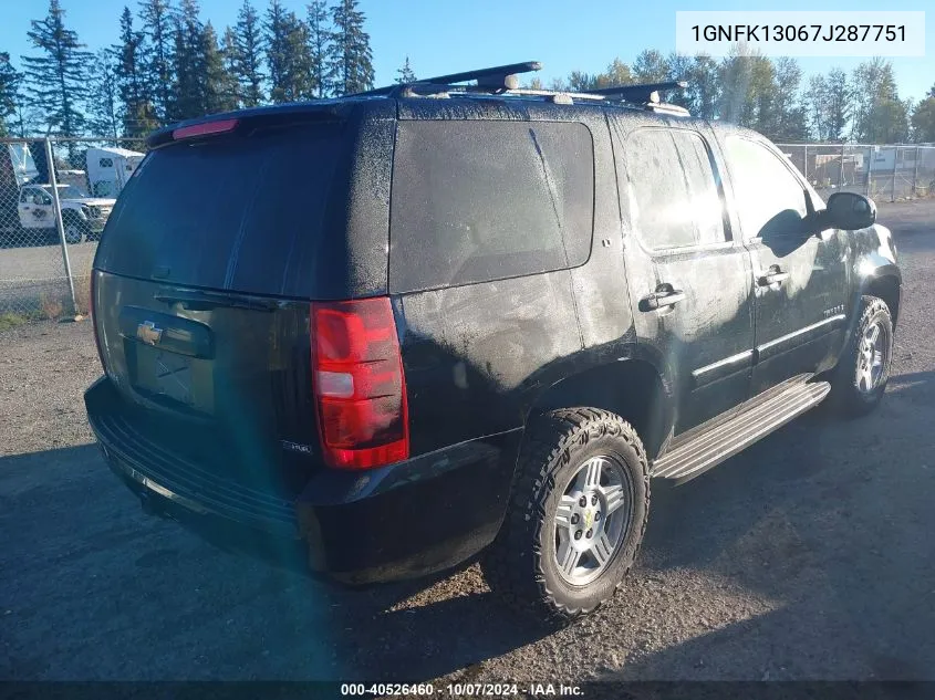 1GNFK13067J287751 2007 Chevrolet Tahoe K1500