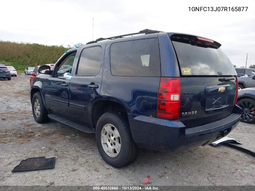 2007 Chevrolet Tahoe Lt VIN: 1GNFC13J07R165877 Lot: 40532660