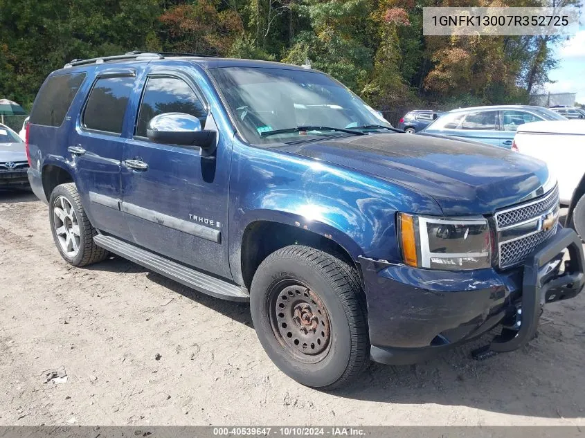 2007 Chevrolet Tahoe Ltz VIN: 1GNFK13007R352725 Lot: 40539647