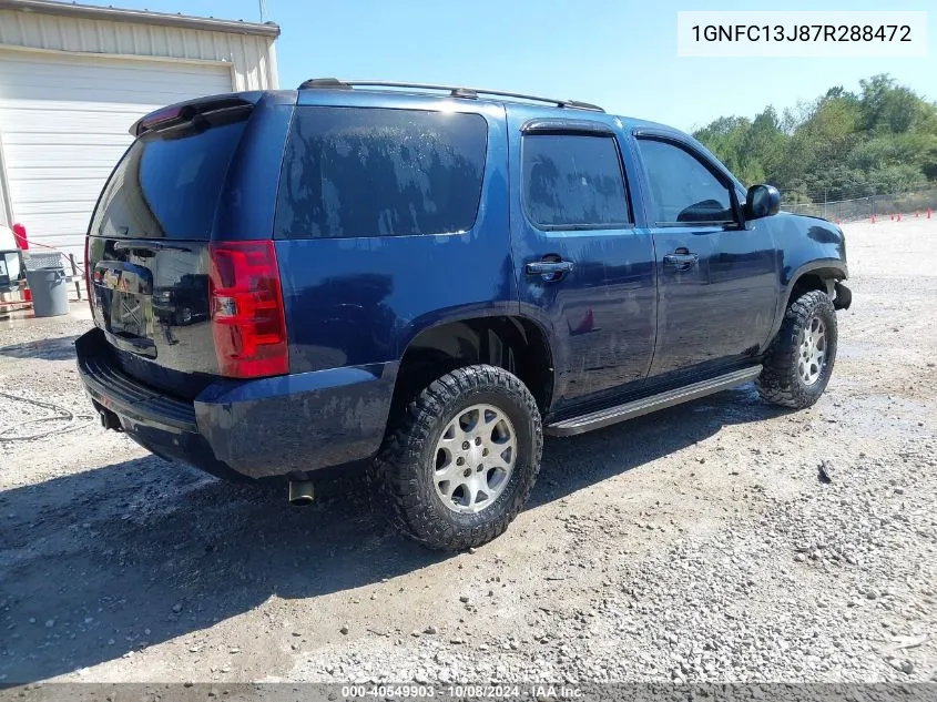 2007 Chevrolet Tahoe Lt VIN: 1GNFC13J87R288472 Lot: 40549903