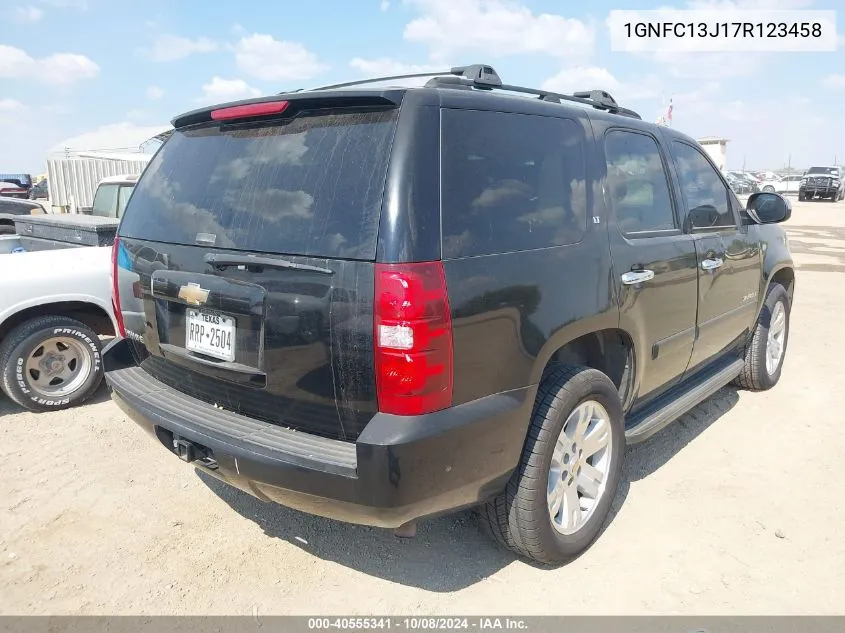 2007 Chevrolet Tahoe Lt VIN: 1GNFC13J17R123458 Lot: 40555341