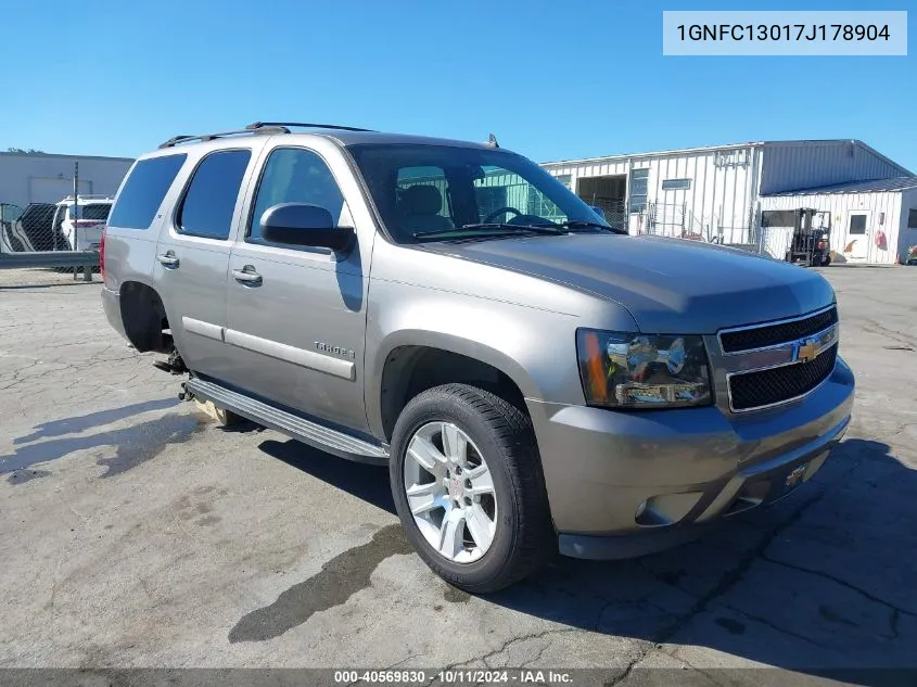 2007 Chevrolet Tahoe C1500 VIN: 1GNFC13017J178904 Lot: 40569830