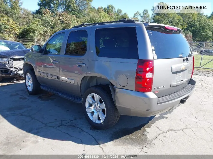 2007 Chevrolet Tahoe C1500 VIN: 1GNFC13017J178904 Lot: 40569830