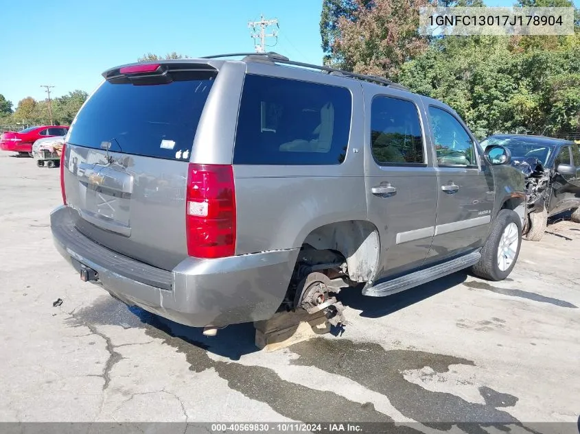 2007 Chevrolet Tahoe C1500 VIN: 1GNFC13017J178904 Lot: 40569830