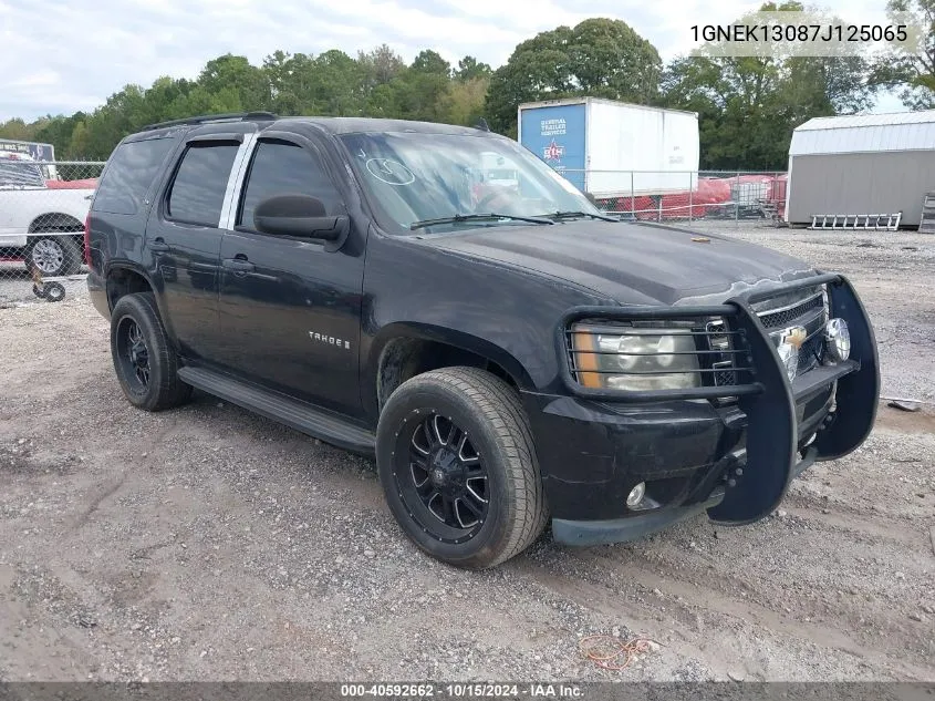 2007 Chevrolet Tahoe Ls VIN: 1GNEK13087J125065 Lot: 40592662