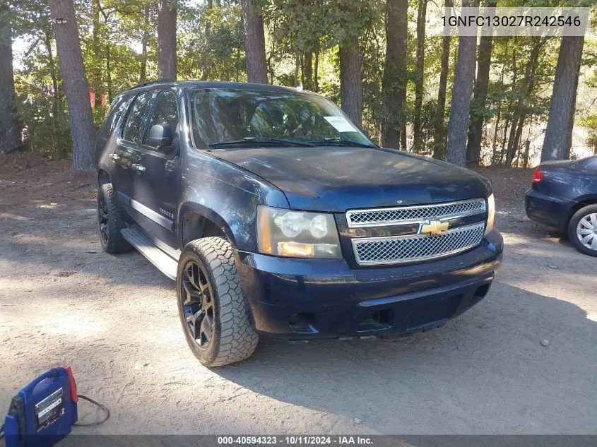 2007 Chevrolet Tahoe Ls VIN: 1GNFC13027R242546 Lot: 40594323