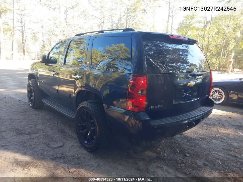 2007 Chevrolet Tahoe Ls VIN: 1GNFC13027R242546 Lot: 40594323