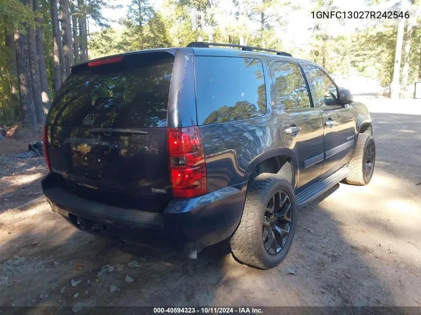 2007 Chevrolet Tahoe Ls VIN: 1GNFC13027R242546 Lot: 40594323