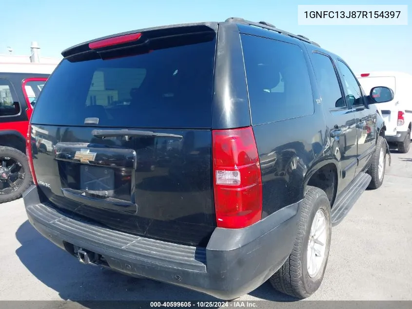 2007 Chevrolet Tahoe Ltz VIN: 1GNFC13J87R154397 Lot: 40599605