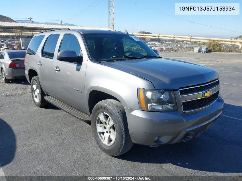 2007 Chevrolet Tahoe Lt VIN: 1GNFC13J57J153934 Lot: 40600387