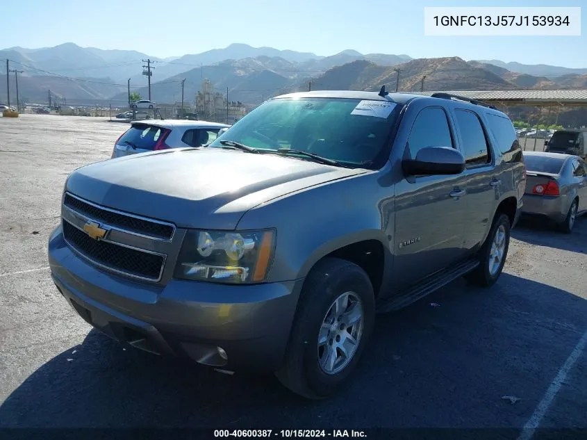 2007 Chevrolet Tahoe Lt VIN: 1GNFC13J57J153934 Lot: 40600387