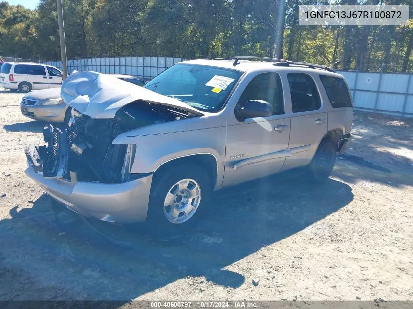 2007 Chevrolet Tahoe Lt VIN: 1GNFC13J67R100872 Lot: 40600797