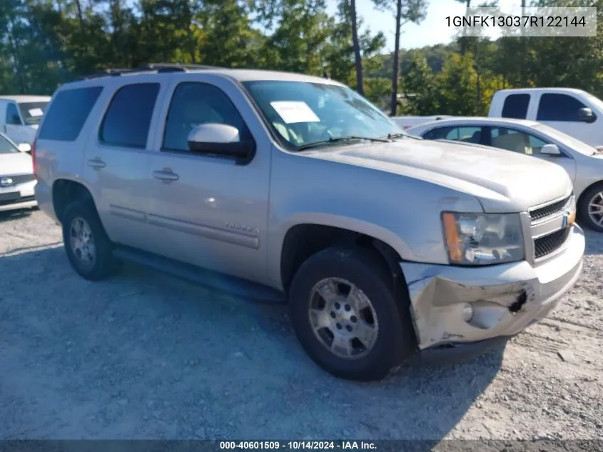 2007 Chevrolet Tahoe Lt VIN: 1GNFK13037R122144 Lot: 40601509