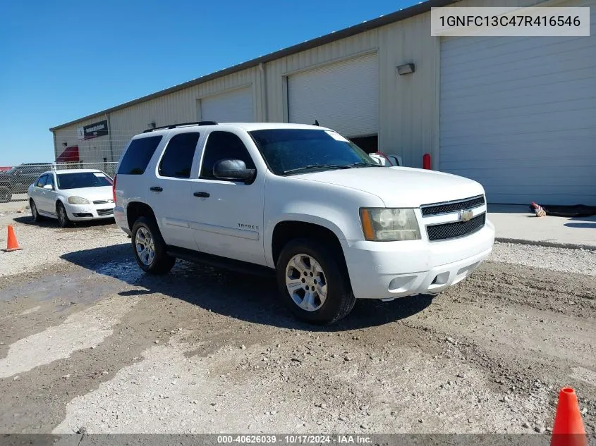 2007 Chevrolet Tahoe Ls VIN: 1GNFC13C47R416546 Lot: 40626039