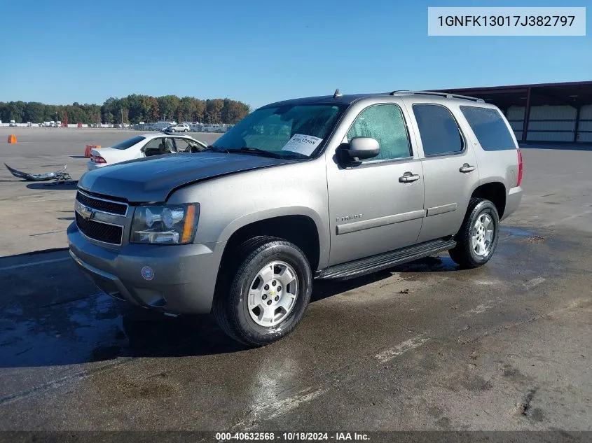 2007 Chevrolet Tahoe Lt VIN: 1GNFK13017J382797 Lot: 40632568