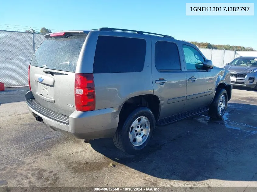 2007 Chevrolet Tahoe Lt VIN: 1GNFK13017J382797 Lot: 40632568