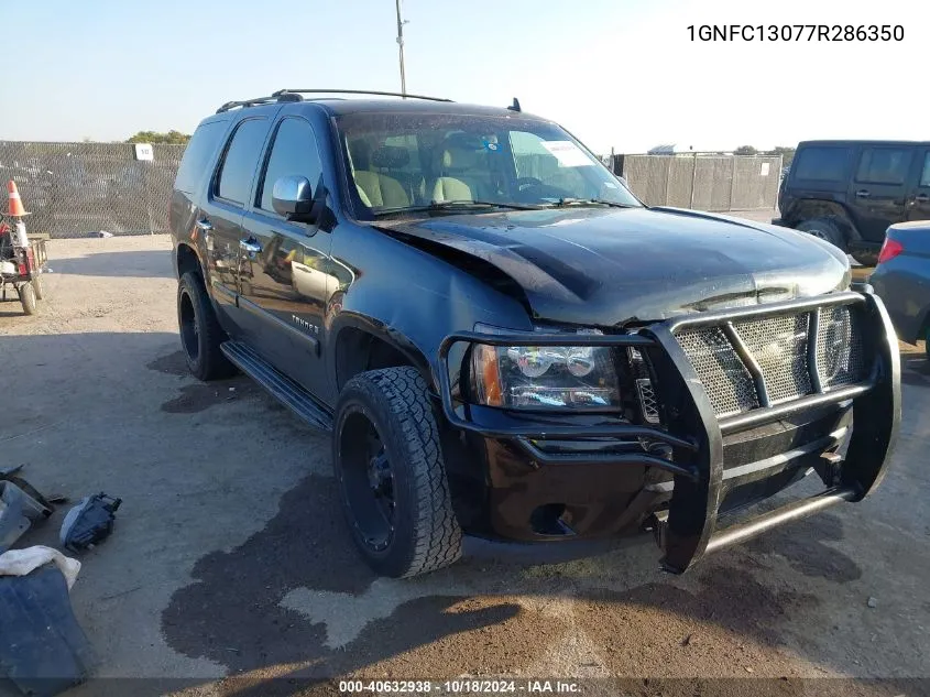 2007 Chevrolet Tahoe Ls VIN: 1GNFC13077R286350 Lot: 40632938