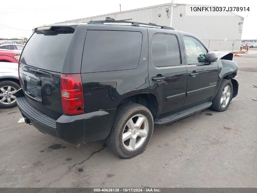 2007 Chevrolet Tahoe Lt VIN: 1GNFK13037J378914 Lot: 40636138