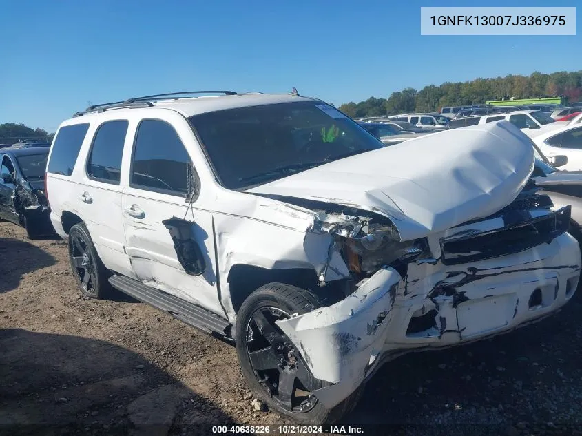 2007 Chevrolet Tahoe Lt VIN: 1GNFK13007J336975 Lot: 40638226