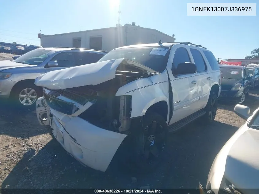 2007 Chevrolet Tahoe Lt VIN: 1GNFK13007J336975 Lot: 40638226