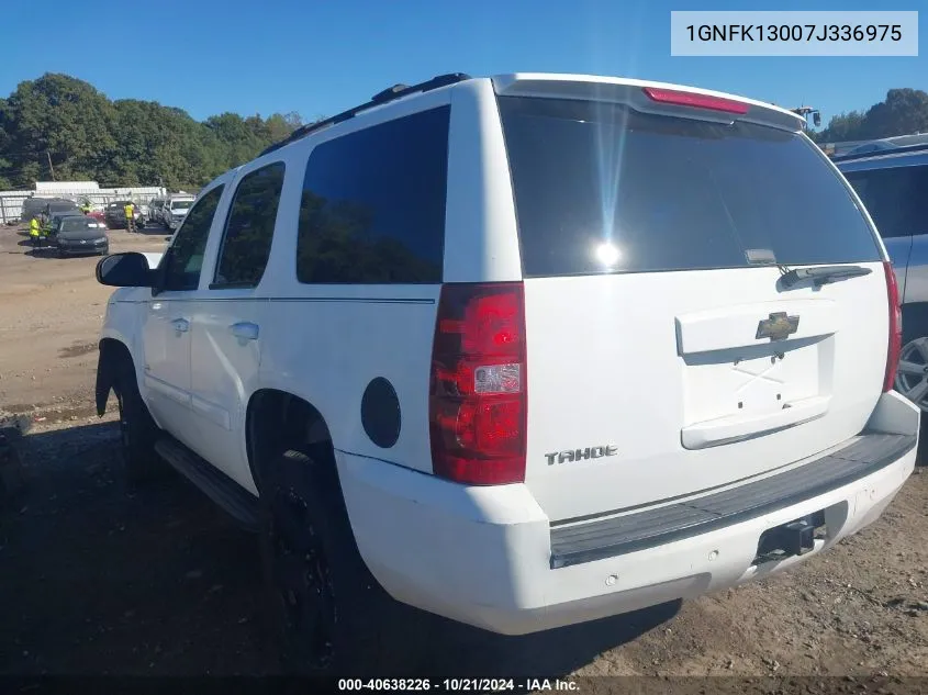 2007 Chevrolet Tahoe Lt VIN: 1GNFK13007J336975 Lot: 40638226