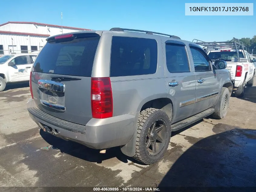 2007 Chevrolet Tahoe Lt VIN: 1GNFK13017J129768 Lot: 40639895