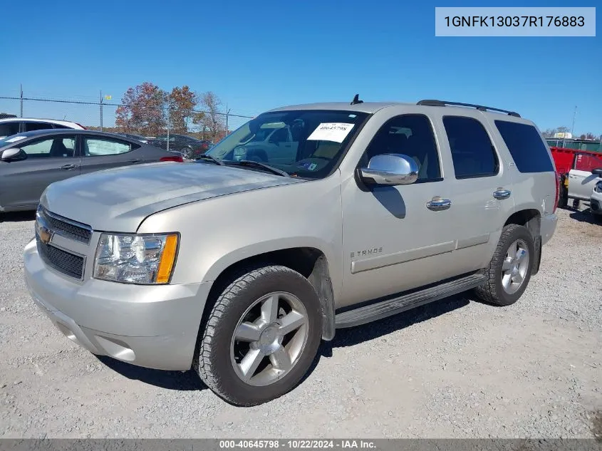 2007 Chevrolet Tahoe Ltz VIN: 1GNFK13037R176883 Lot: 40645798