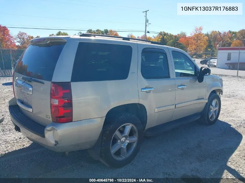 2007 Chevrolet Tahoe Ltz VIN: 1GNFK13037R176883 Lot: 40645798