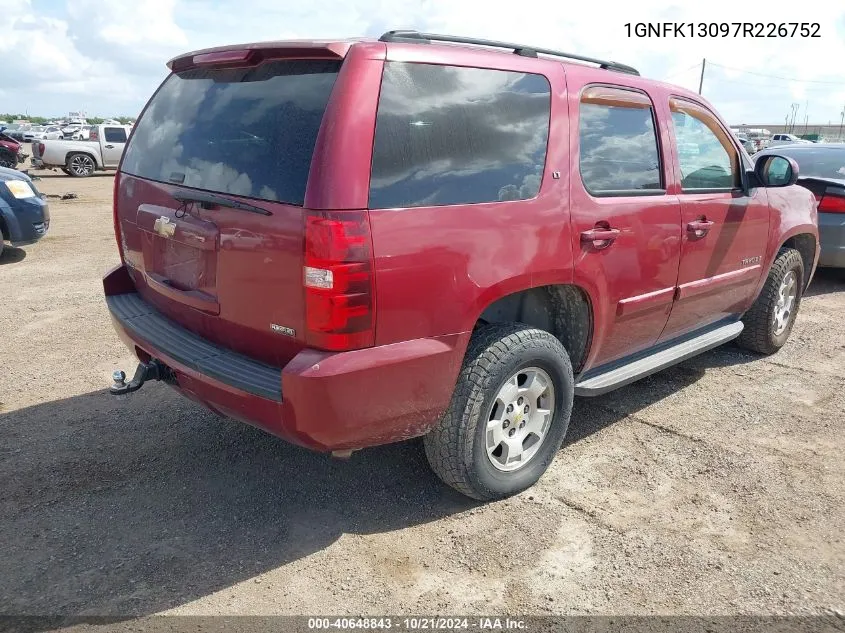 2007 Chevrolet Tahoe Lt VIN: 1GNFK13097R226752 Lot: 40648843