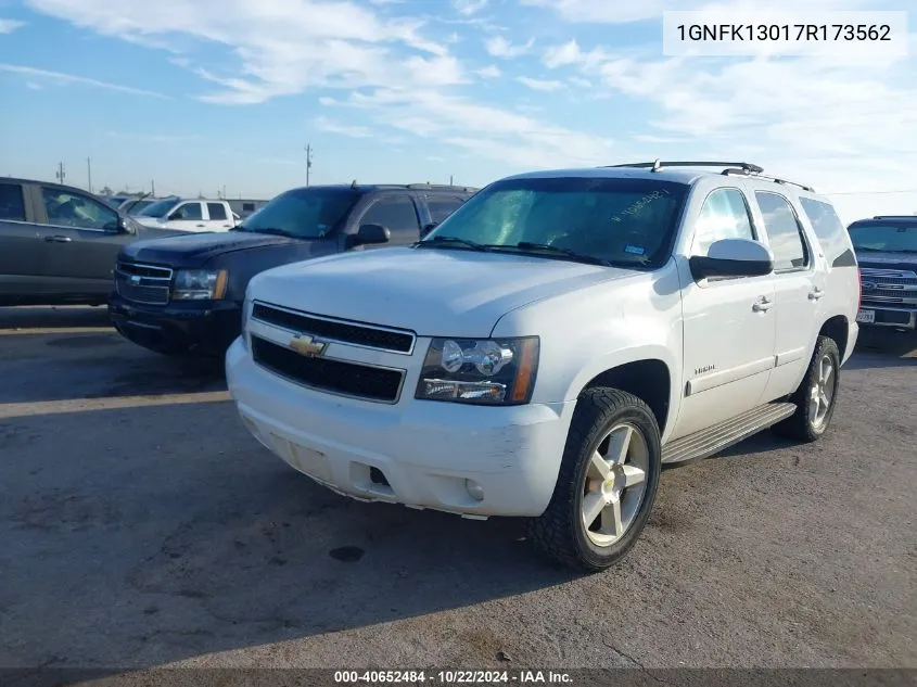 2007 Chevrolet Tahoe Ltz VIN: 1GNFK13017R173562 Lot: 40652484