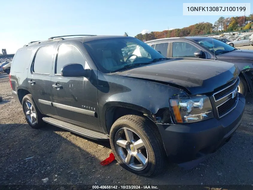 2007 Chevrolet Tahoe Ltz VIN: 1GNFK13087J100199 Lot: 40658142