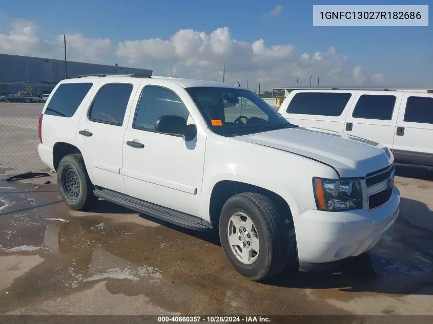 2007 Chevrolet Tahoe Ls VIN: 1GNFC13027R182686 Lot: 40660357