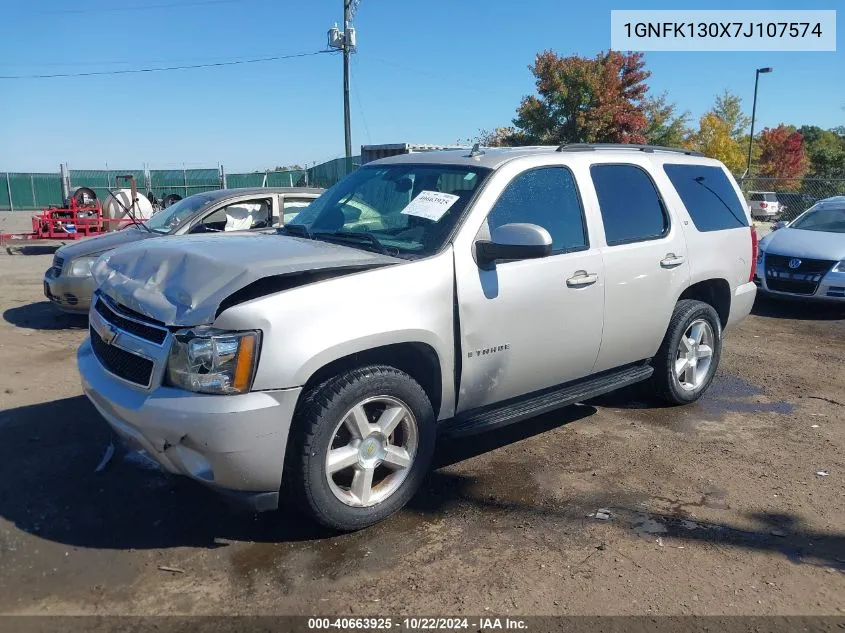 2007 Chevrolet Tahoe Lt VIN: 1GNFK130X7J107574 Lot: 40663925