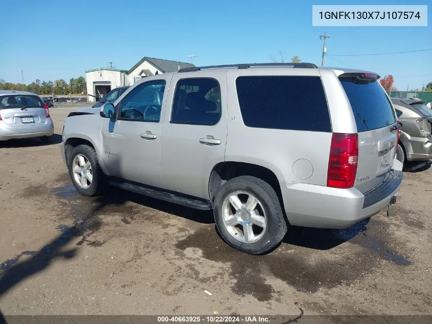 2007 Chevrolet Tahoe Lt VIN: 1GNFK130X7J107574 Lot: 40663925