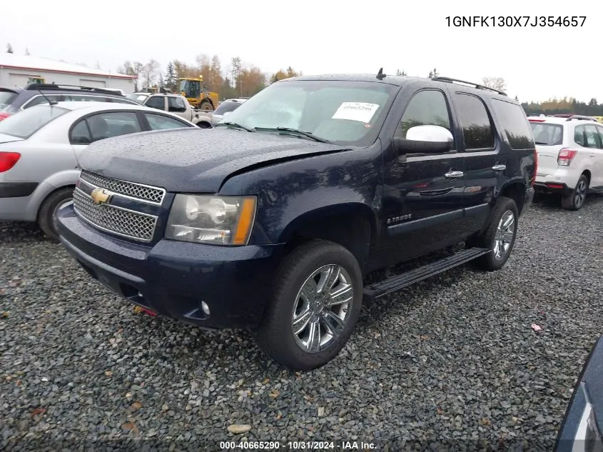 2007 Chevrolet Tahoe Ltz VIN: 1GNFK130X7J354657 Lot: 40665290