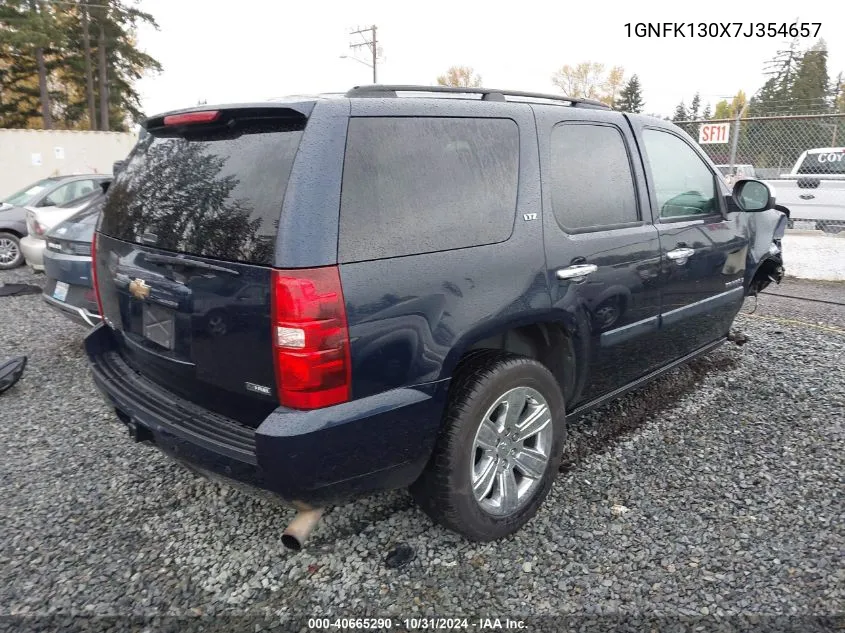 2007 Chevrolet Tahoe Ltz VIN: 1GNFK130X7J354657 Lot: 40665290