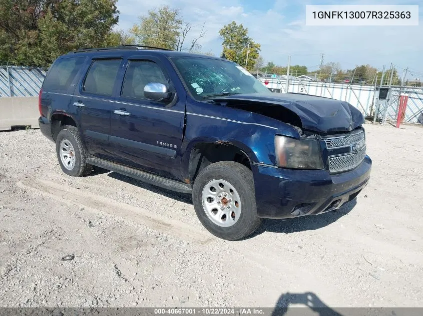 2007 Chevrolet Tahoe Ltz VIN: 1GNFK13007R325363 Lot: 40667001