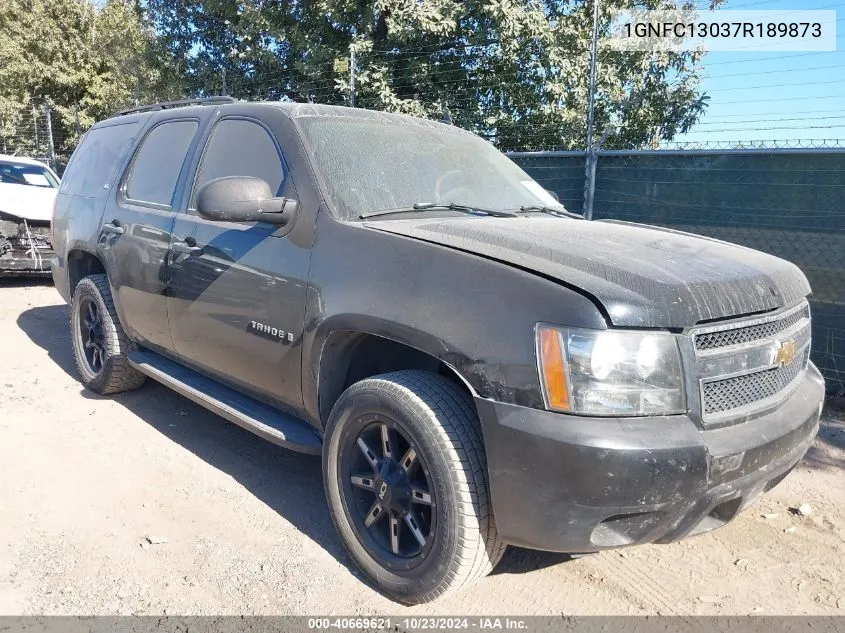 2007 Chevrolet Tahoe Ls VIN: 1GNFC13037R189873 Lot: 40669621