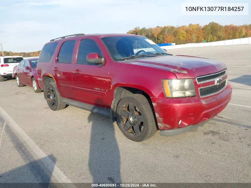 2007 Chevrolet Tahoe Ltz VIN: 1GNFK13077R184257 Lot: 40680593