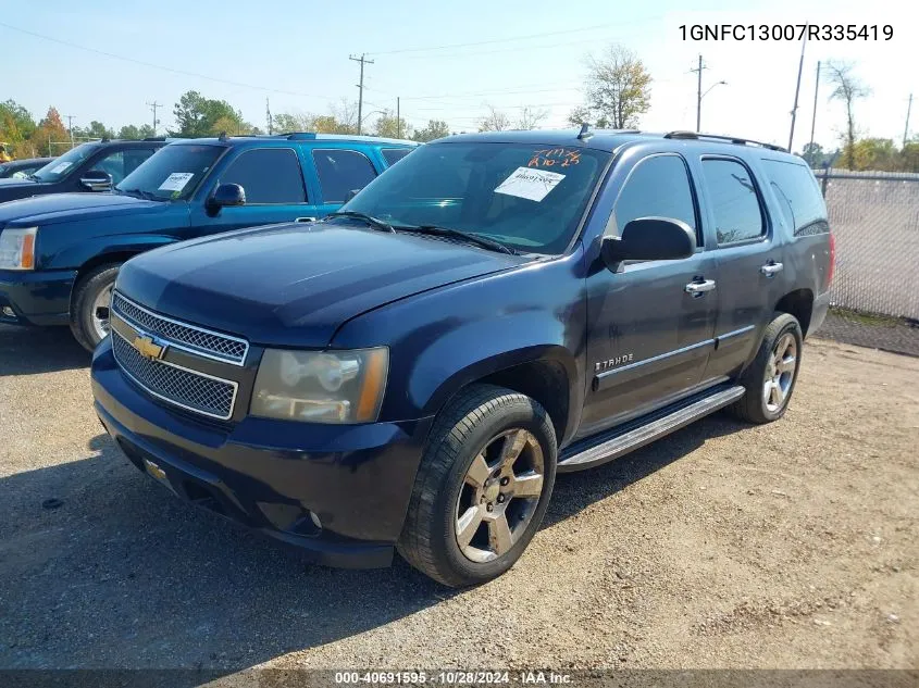 2007 Chevrolet Tahoe Lt VIN: 1GNFC13007R335419 Lot: 40691595