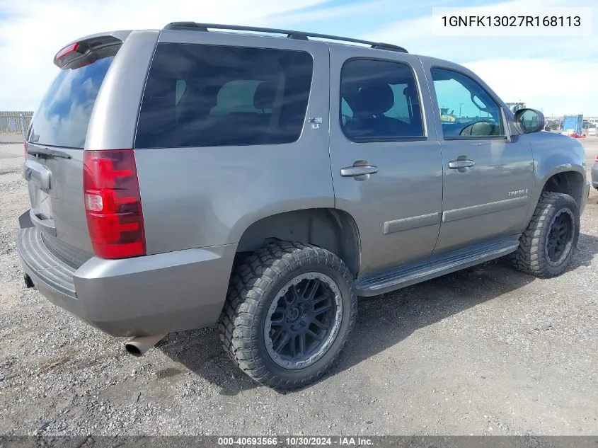 2007 Chevrolet Tahoe Lt VIN: 1GNFK13027R168113 Lot: 40693566