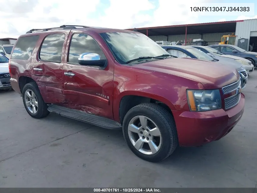 2007 Chevrolet Tahoe Ltz VIN: 1GNFK13047J344383 Lot: 40701761