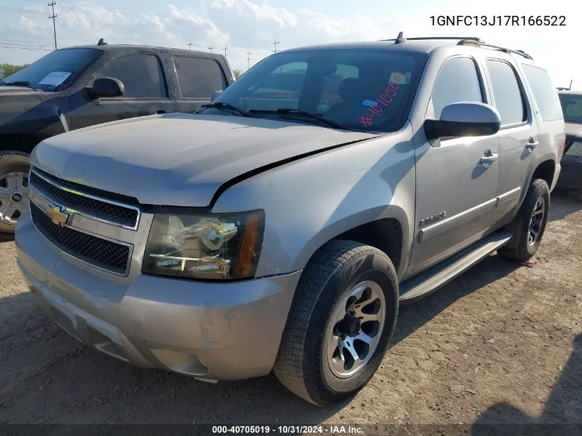 2007 Chevrolet Tahoe Lt VIN: 1GNFC13J17R166522 Lot: 40705019