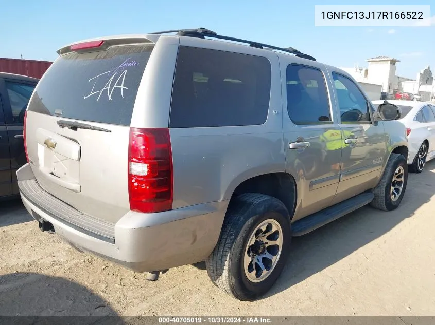 2007 Chevrolet Tahoe Lt VIN: 1GNFC13J17R166522 Lot: 40705019