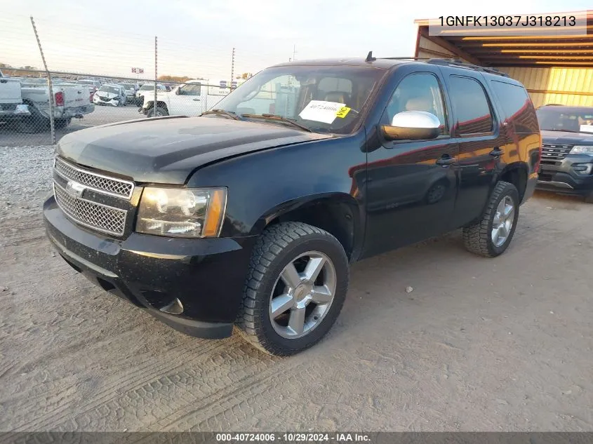 2007 Chevrolet Tahoe Ltz VIN: 1GNFK13037J318213 Lot: 40724006