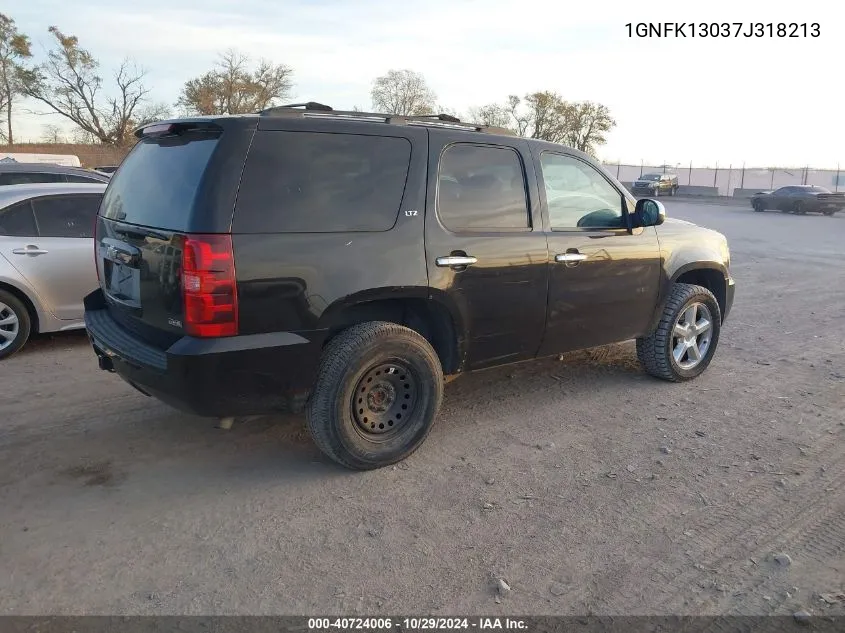 2007 Chevrolet Tahoe Ltz VIN: 1GNFK13037J318213 Lot: 40724006