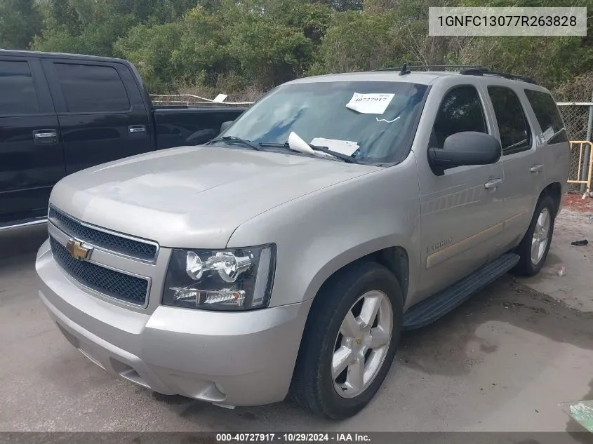 2007 Chevrolet Tahoe Lt VIN: 1GNFC13077R263828 Lot: 40727917