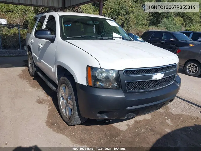 2007 Chevrolet Tahoe Lt VIN: 1GNFC13067R355819 Lot: 40731649