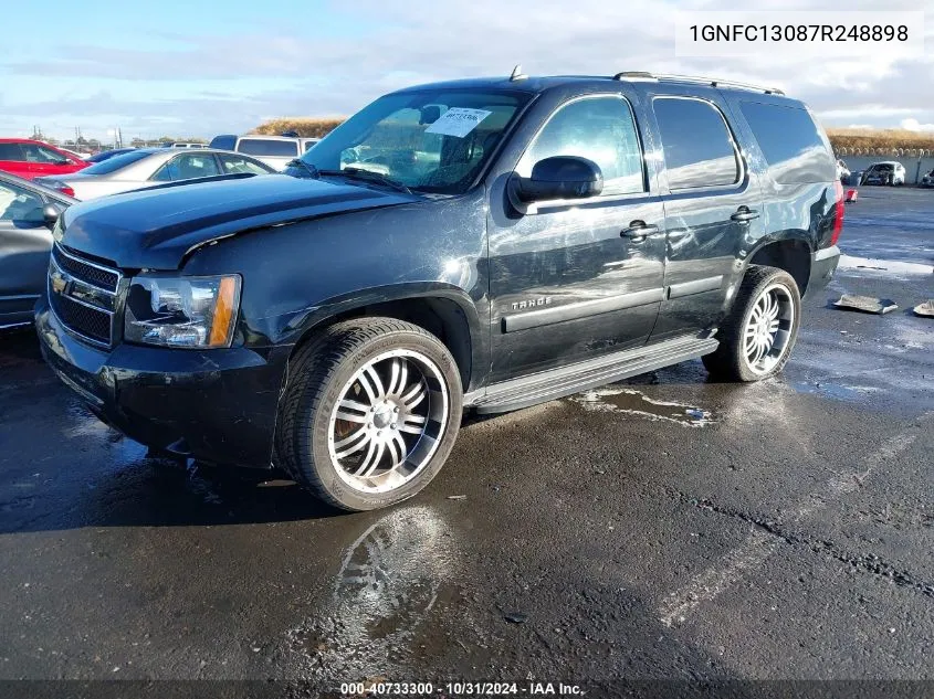 2007 Chevrolet Tahoe Lt VIN: 1GNFC13087R248898 Lot: 40733300