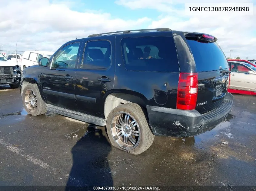 2007 Chevrolet Tahoe Lt VIN: 1GNFC13087R248898 Lot: 40733300